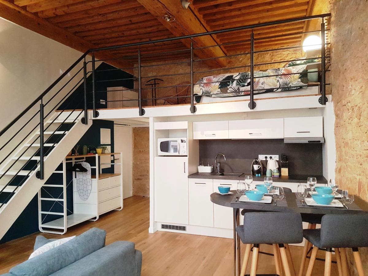 Charmant Appartement Style Canut Pentes Croix Rousse Lyon Kültér fotó